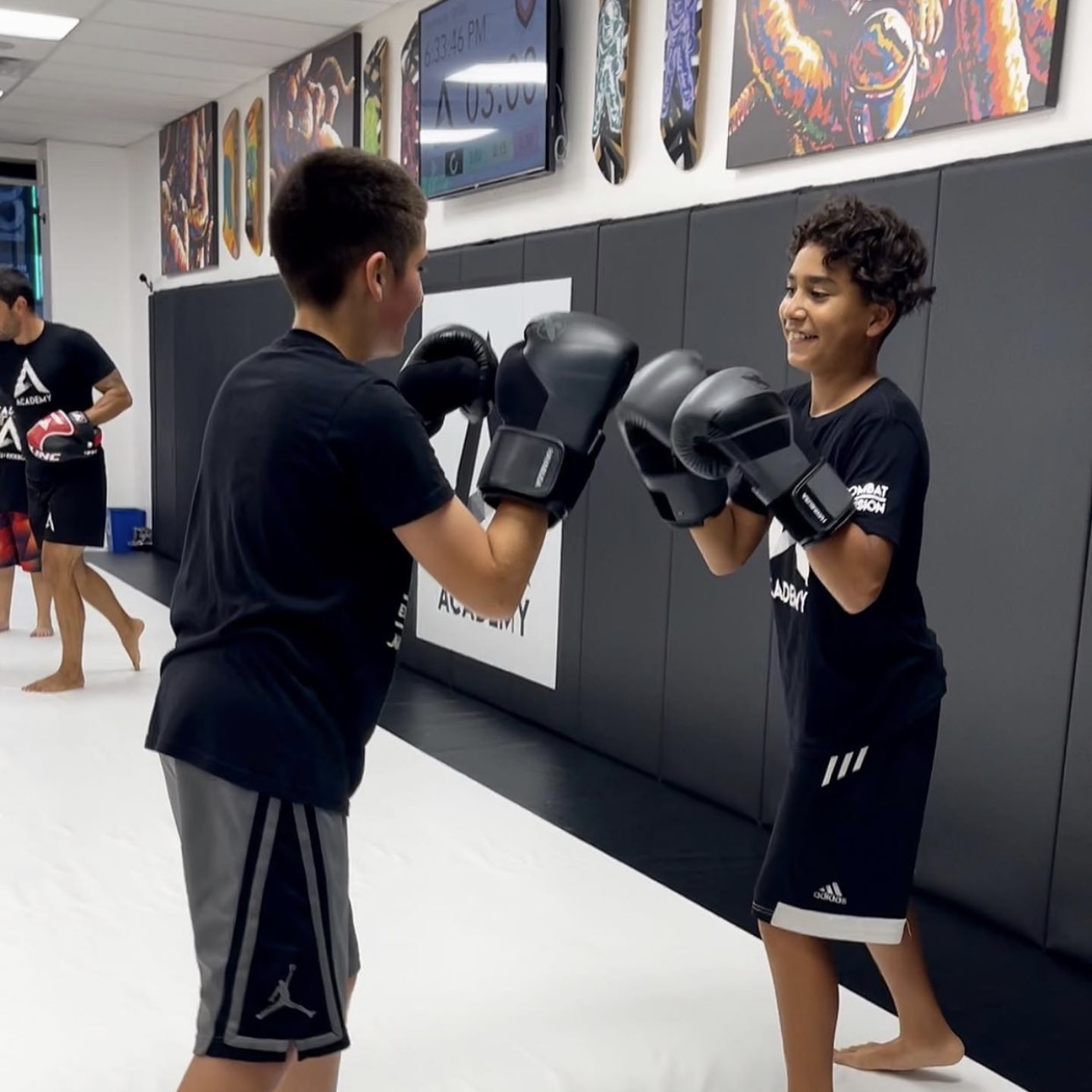 Youth Kickboxing Student